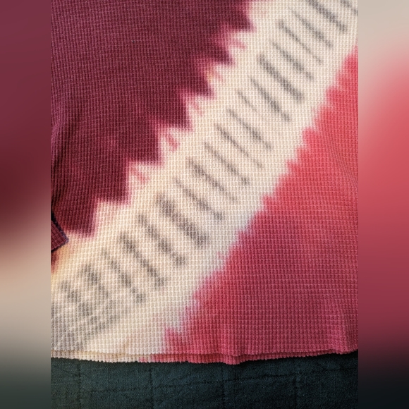 Tye-Dye Waffle Thermal Shirt S - Picture 4 of 4